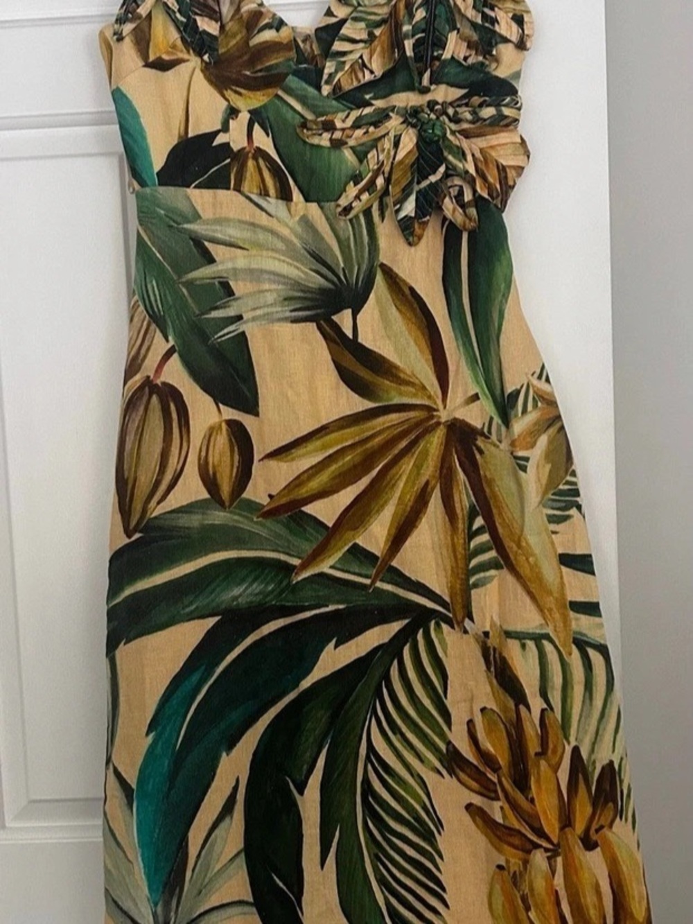 FARM Rio Banana Midi Dress size S